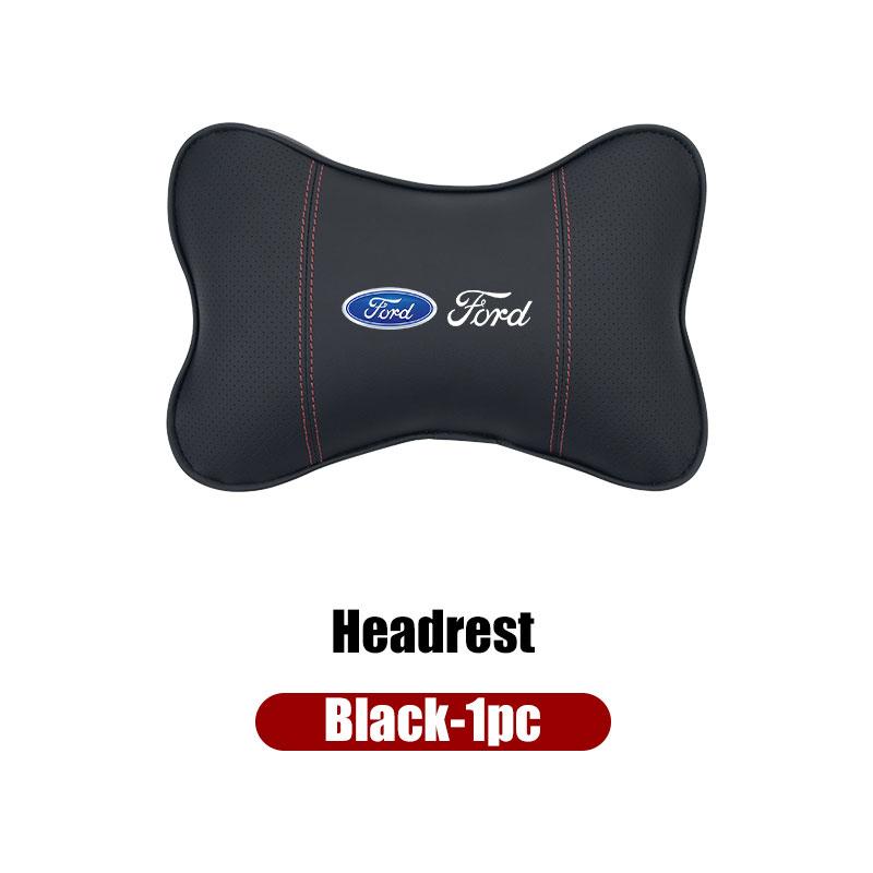 For Ford 1Set Car Seat Headrest Pillow With Seat Belt Shoulder Pad Cover Escort KA Flex Everest KA Expedition Falcon Fusion