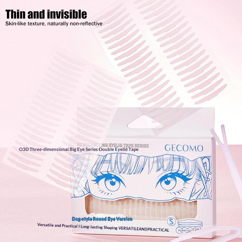 3D Support Invisible Double Eyelid Tape Self-Adhesive Transparent Eyelid Stickers Waterproof Fiber Stickers Eyelid Lift Strips