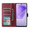 For Infinix Hot 50i 4G/Smart 9 4G Case Wallet Stand View PU Leather Phone Cover with Wrist Strap