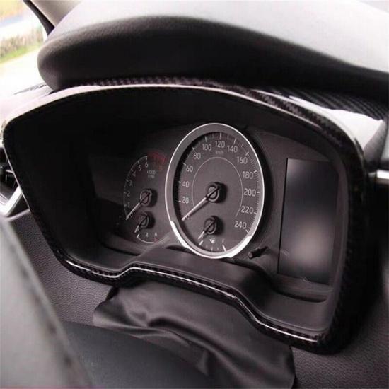 Carbon fiber ABS Dashboard decor frame Trim For Toyota Corolla -2024
