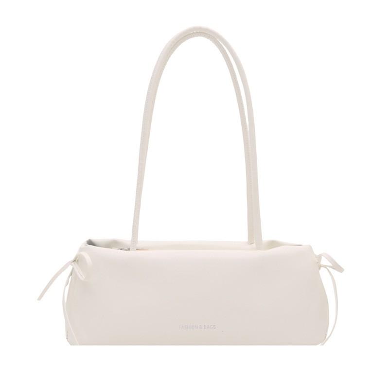 French Elegant Square Bag Korean Bow Decoration Pu High-quality Bag Niche Simple Ballet Style Shoulder Bag New Casual Women Bags