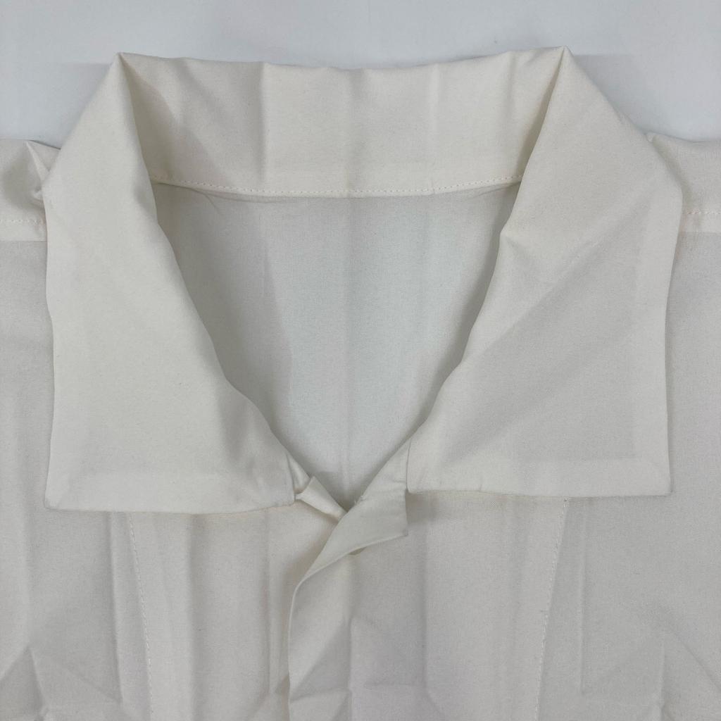 HOMME PLISSE ISSEY MIYAKE HP53FJ001 White Short Sleeve Pleated Shirt Tops 2 whiteUsed
