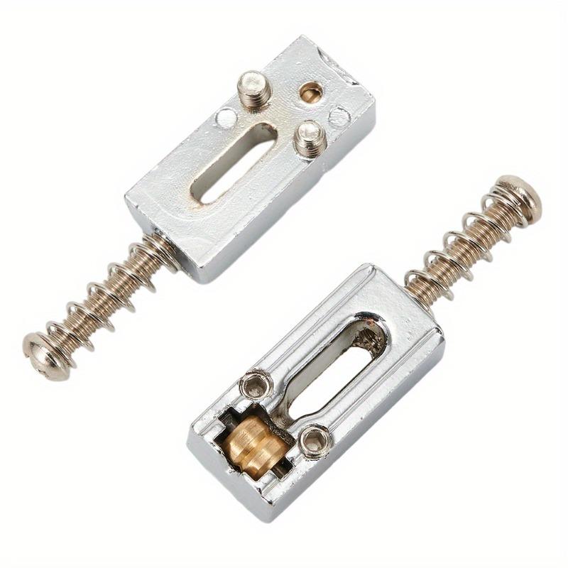 6Pcs Electric Guitar Roller Bridge Tremolo Saddles for Strat TL Zinc Alloy Electric Guitar Replacement Bridge Saddle Set