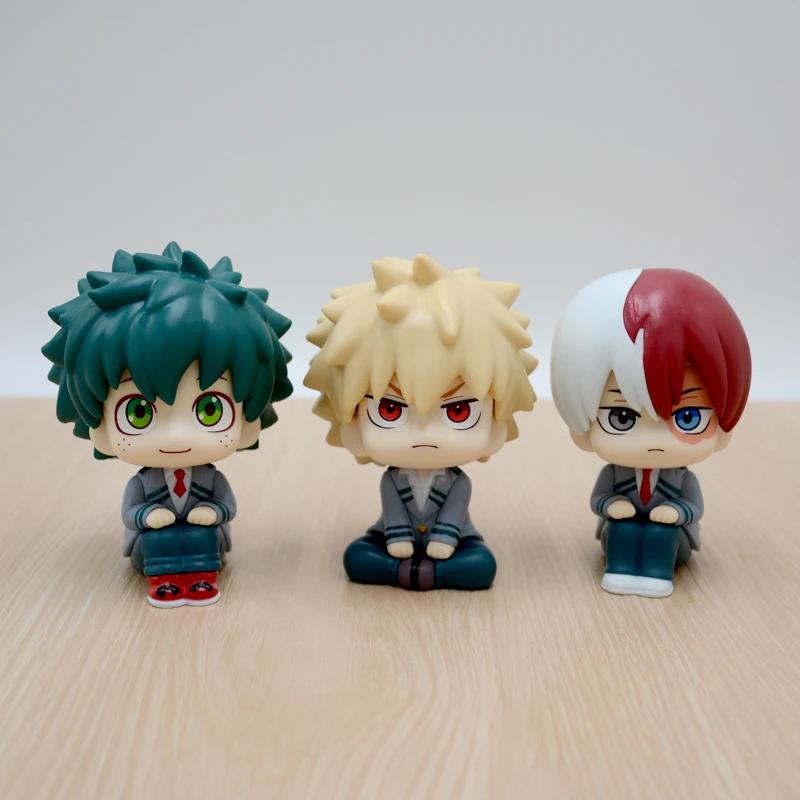 In Stock New Anime My Hero Academia Midoriya Izuku Bakugou Katsuki Ochaco Uraraka Anime Figure Toys For Kids Christmas Gift