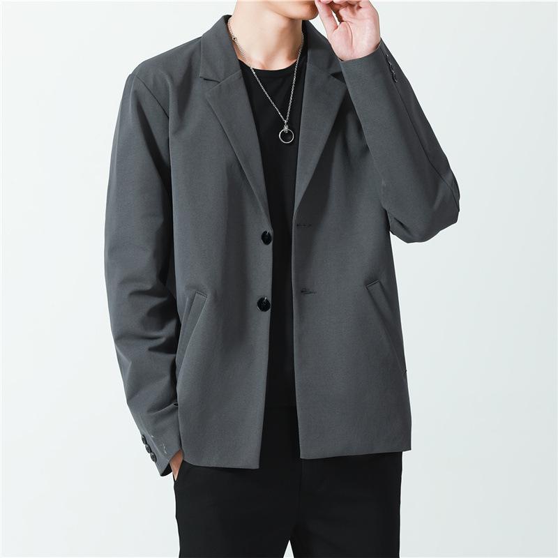 Men's DK Korean Style Casual Suit Jacket - Trendy, All-Match, Handsome Design for Spring and Autumn
