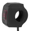 22mm Motorcycle Handlebar Switch Control Button Waterproof Universal for HeadlightRed