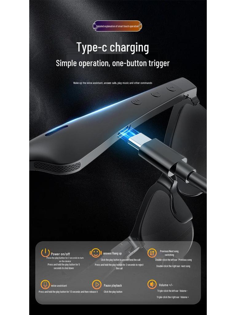 XG88Pro Bezdrátové Bluetooth Chytré brýle - Stereo sluchátka s otevřeným uchem pro cyklistiku a sport