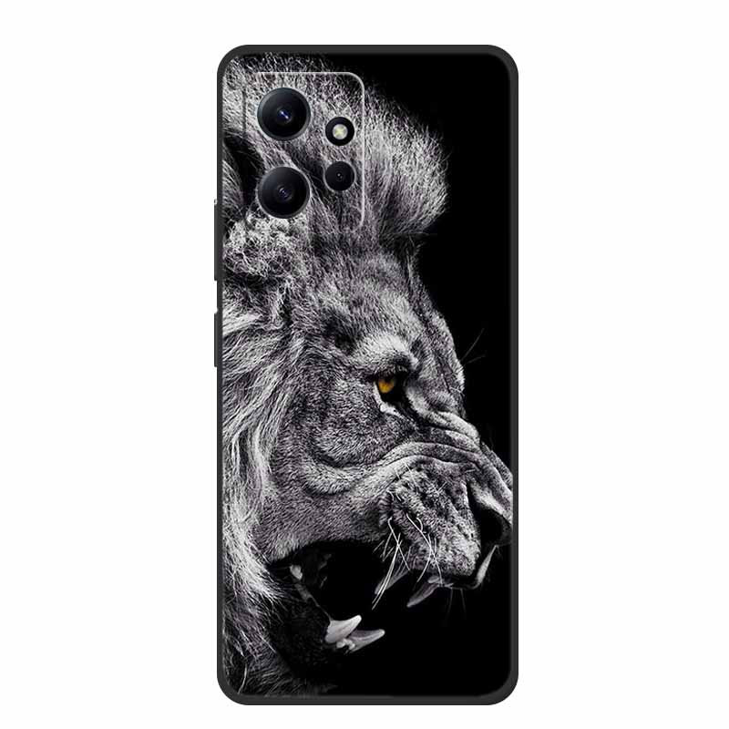 Für Xiaomi Redmi Note 12 4G Hülle Tiere Weiches Silikon TPU Handyhüllen Rückseite für Redmi Note12 4G Mode 23021RAA2Y Fundas