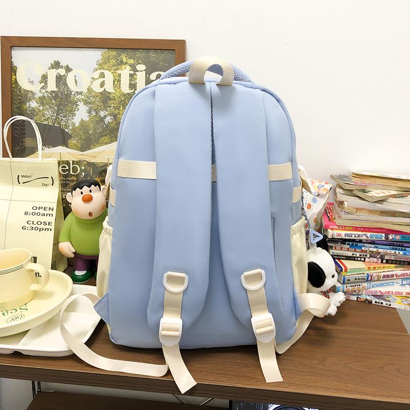 Dámský batoh Color Block pro studenty střední školy Schoolbag Star Velkokapacitní batoh