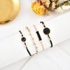 4Pcs Bracelet Round Zircon Fashionable All-match Bracelets Modern Jewelry Delicate Chains Women Gifts Accessories