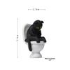 Sitting Closestool Cute Posture Cat Collectible Figures For Gift Decor Giving