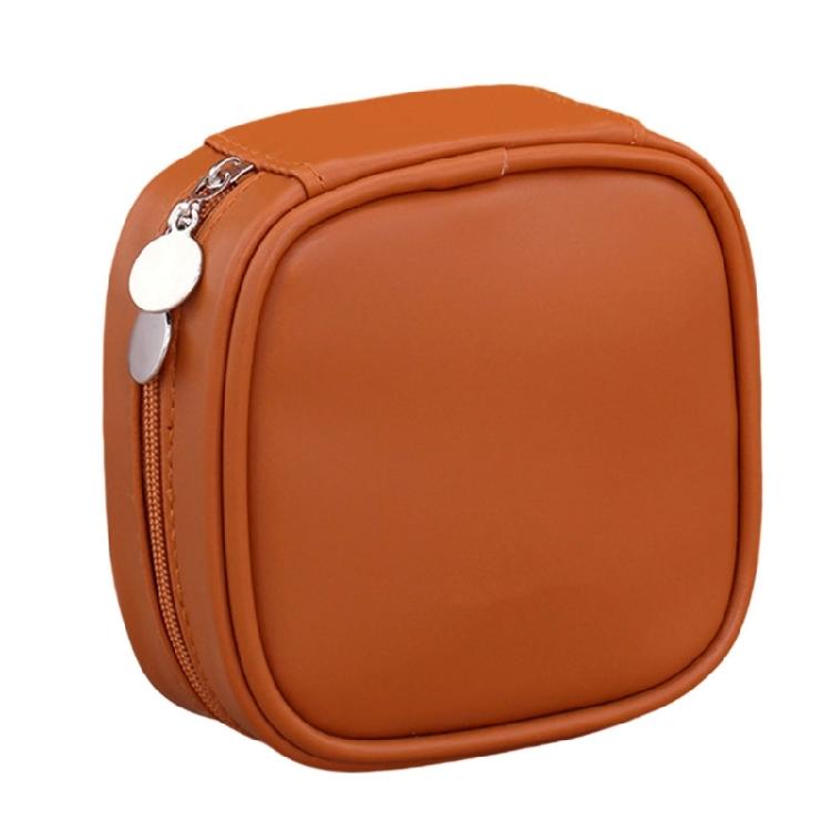 Portable Leather Jewelry Pouch With Drawstring Top Holds Earrings Necklaces Rings Storage Solution For Daily Carry