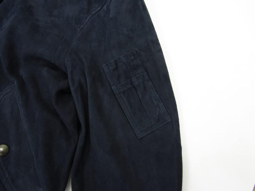 POLO RALPH LAUREN Suede Leather Size 0101928 Men's Jacket, Small, AVIATORNAVY, [Used]