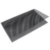 Food Grade NonStick Grid Sheet Multifunctional Barbecue Grid Mat for Barbecue Outdoor(Black 33x40cm )