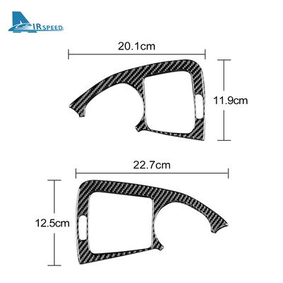 Fibre de Carbone Vraiment Douce pour Mercedes Benz Classe C W203 2005 2006 2007 Panneau de Sortie d'Air de Voiture Autocollant de Garniture Accessoires Intérieurs