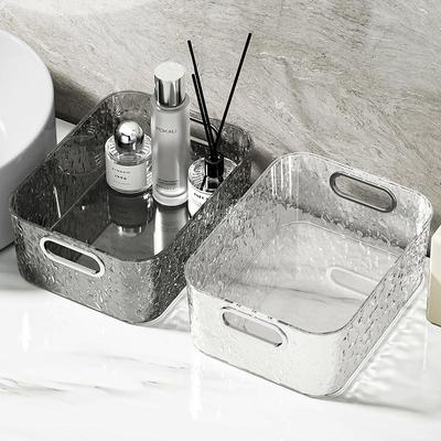 Transparent Bathroom & Desktop Cosmetics Storage Box and Skincare Shelf
