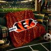 Bengals Team Logo Artwork Blanket Lightweight Flannel Bedding Blanket Perfect for Travel, Camping, Living Rooms, Offices, Sofas, Fan Christmas gift