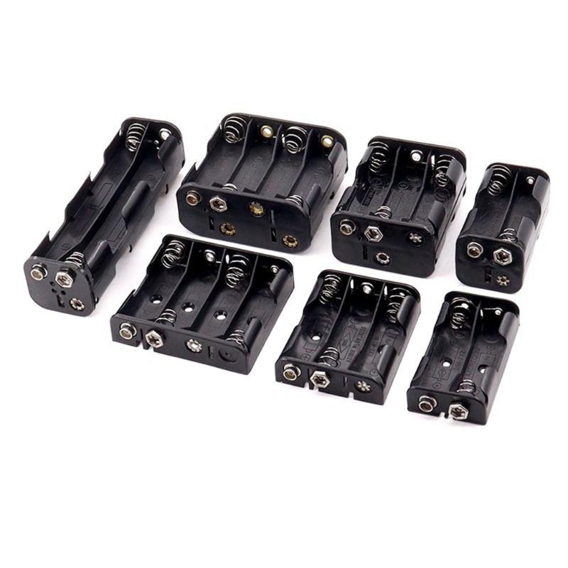 LR06 Size LR06 Battery Storage Box Case Holder Leads With 2/3/4/6/8 Slots Container Standard Batteries Charging Holder
