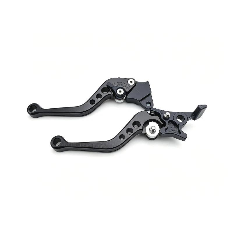 2Pcs Universal Cnc Alloy Motorcycle Brake Handle Adjustable Adjustable Front Rear Disc Brakes Double Disc Brake Handle Lever