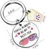 Stainless Steel Milk Tea Pendant Keychain - Cute Small Gift, New Style, In Stock