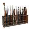 Watercolor Brush Holder Cosmetic Brush Container Wooden Paintbrush Organizer 67 Holes Freestanding Art Supply Container for
