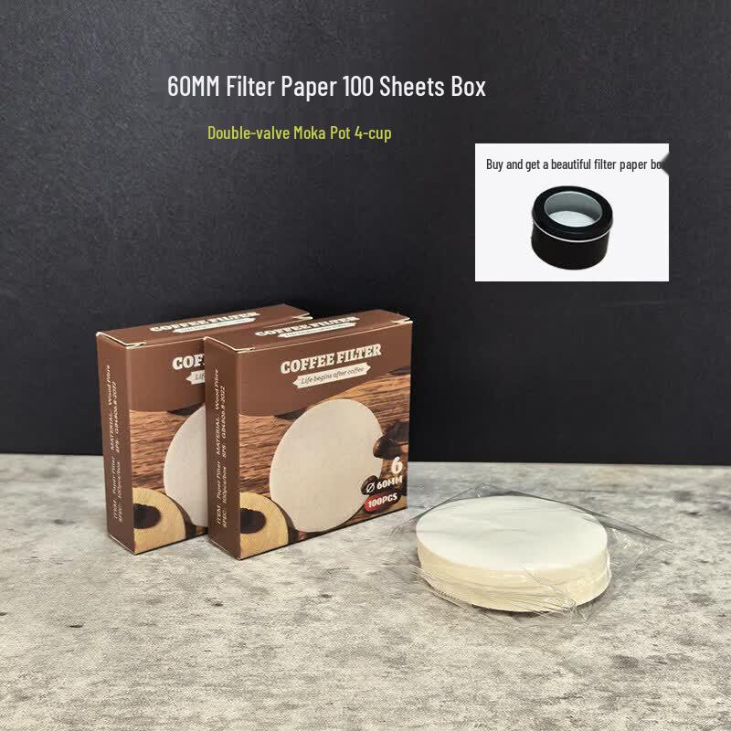 58mm Round Unbleached Cotton Coffee Filter Paper