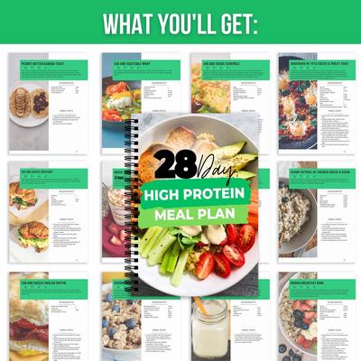 28-Day High-Protein Meal Plan Book: Cross-Border Diet Guide