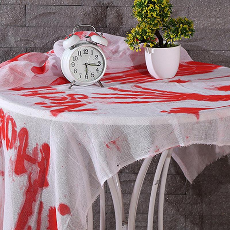 Halloween Decoration Large Creepy Mesh Cloth Decorative Haunted House Window Table Door Net Gauze for Party Entryway WWO66