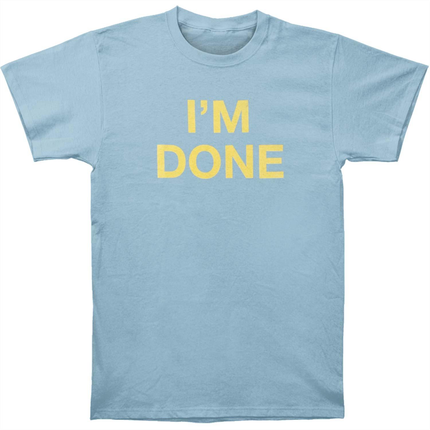 Men s Julie Ruin I m Done Slim Fit T-shirt X-Large Blue M