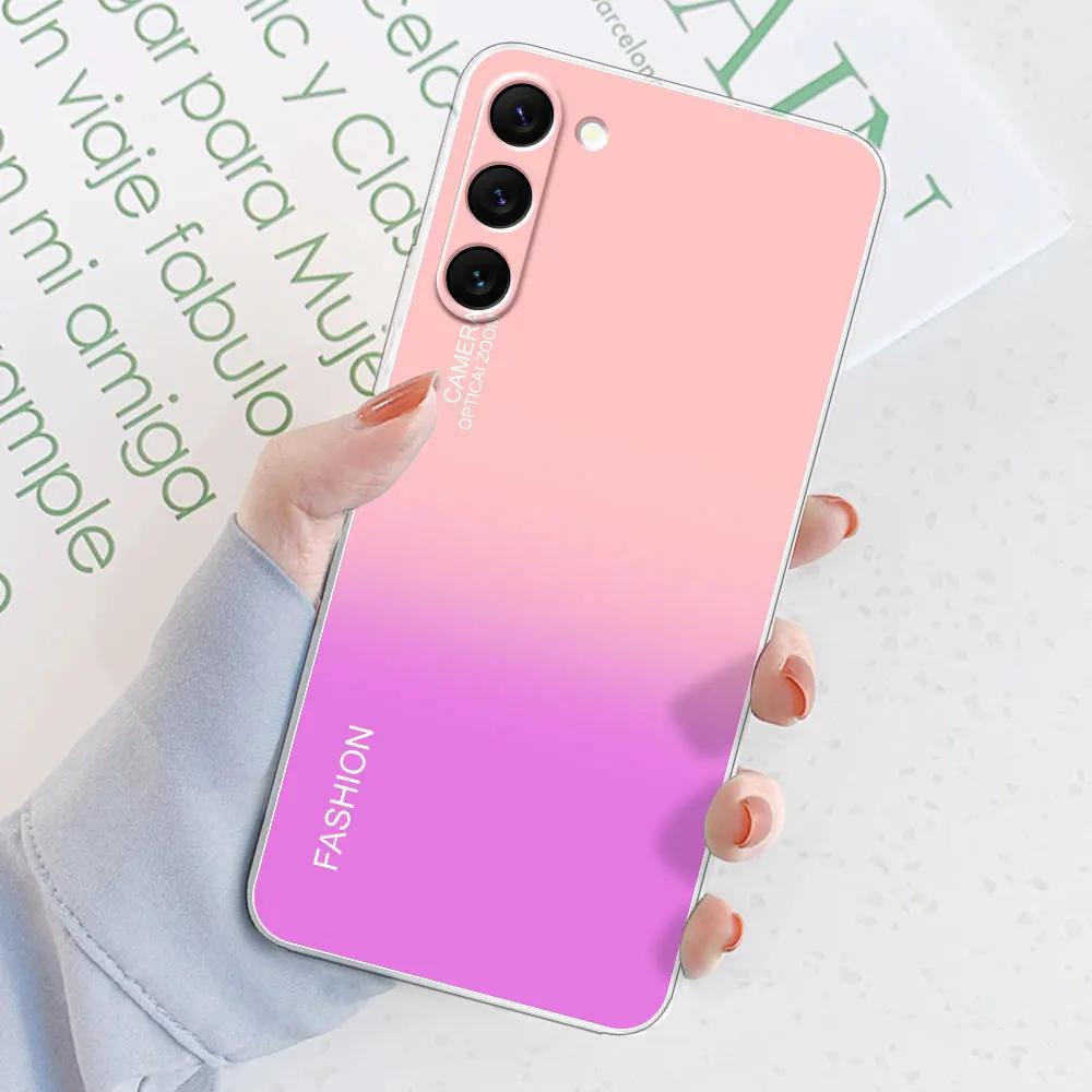 For Samsung S23 S23 Ultra Case Cover Marble Transparent Cases for Samsung Galaxy S23 Plus Silicone Bumper GalaxyS23 Phone Bags