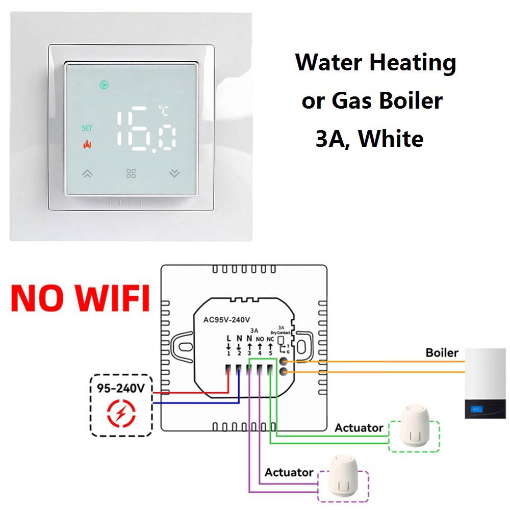 MINCO HEAT Smart WIFI MK08 Thermostat Remote Temperature Controller 3A 16A for Water/Electric Floor/Gas Boiler 1PC7