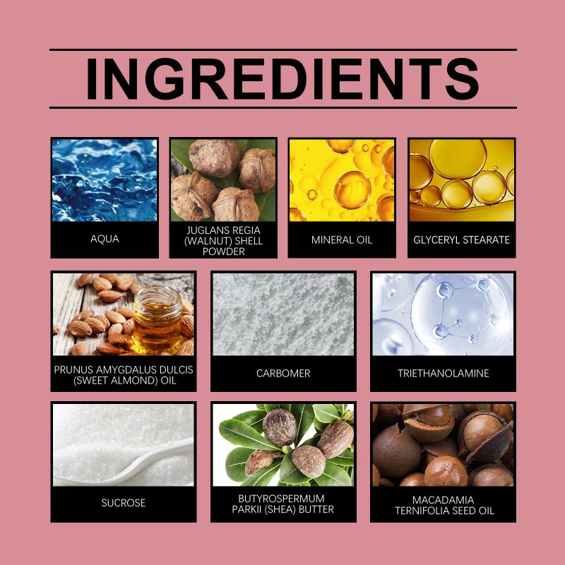 Almond Oil Body Scrub Gentle Cleansing Moisturizing Hydrating Delicate Smooth Body Skin Care