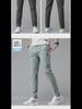 Men's Four-Season Ice Silk Quick-Dry Casual Pants - Straight, Loose, Elastic Sports Trousers