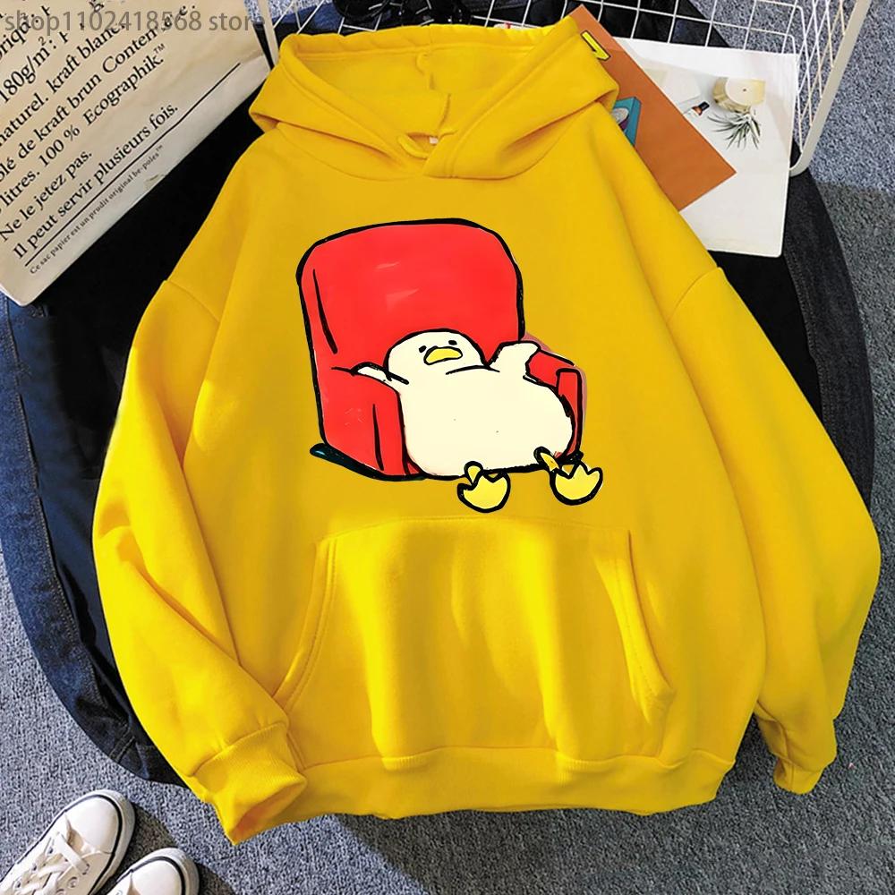 Lazy Duck Cartoon Hoodies for Men Cartoon Cute Graphic Sweatshirts Long Sleeve Casual Winter Spring Hooded Sudadera