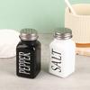 1Pc Salt And Pepper Shaker Storage Spice Shakers Spice Dispenser Refillable Black And White Kitchen Supplies Seasoning Pots