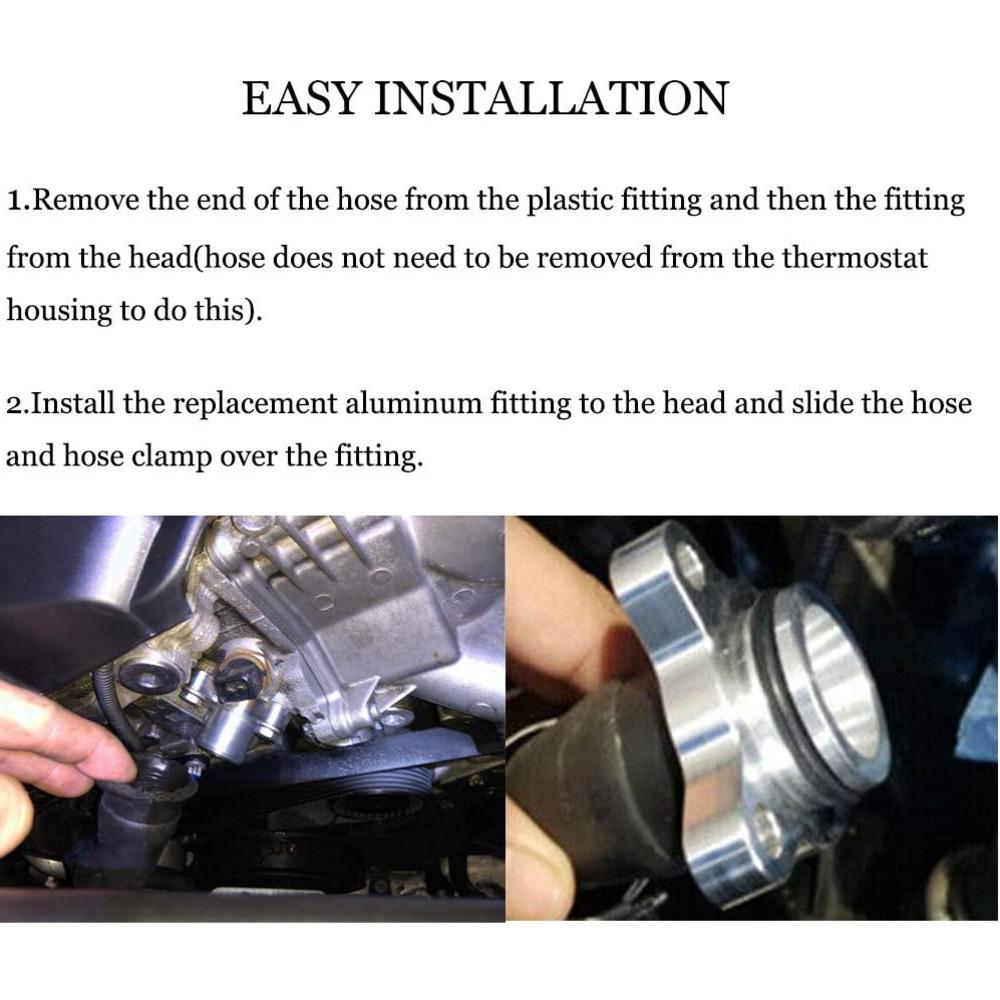 For BMW 335i N52 330i Water Hose Fitting Plug Replacement Aluminum 11537541992 11537544638 Car Parts Replacement Pipe Connector