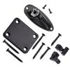 Guitar String Tree Retainer Set Guitar Loaded Socket Plate with Screws for Replacement Black