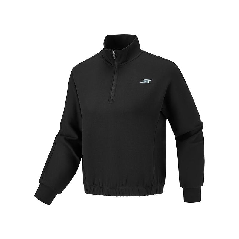 Skechers Comfort Sports Series Skin-Friendly Simple Sweatshirt Women tops P126W037-0018 S