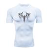 Camiseta Deportiva para Hombre con Diseño de Cruz de Espinas, Camiseta de Compresión de Manga Corta para Entrenamiento y Fitness, Rashguard para Hombre, Camisetas Atléticas, Camiseta para Entrenar