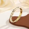 Eingelegtes Emaille Abgetropfte Glasur Armreif Ausgehöhlt Klassisch Cloisonné Armband Retro Elegant Öltröpfchen Armband Party Schmuck