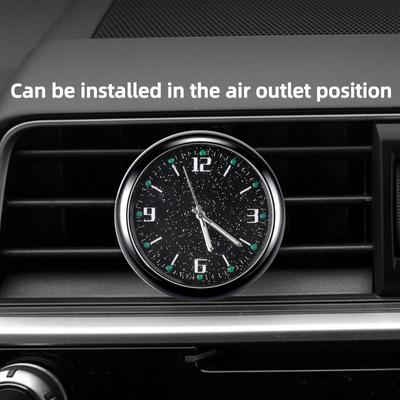Luminous Auto Gauge Clock Mini Car Air Vent Waterproof Quartz Clock with Clip Air Outlet Watch Clock For Styling Car Accessories