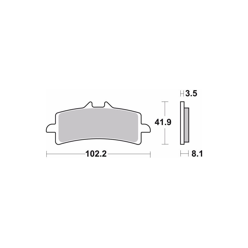 brembo SERIEORO 07BB37LA Brake Pad LA (SERIEORO)