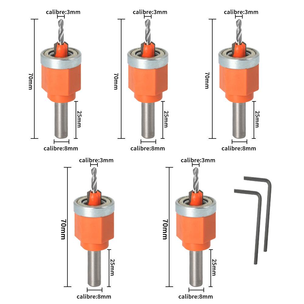 Woodworking Wood Drilling Countersink Drill Bit Hole Puncher   Depth Forstner Bit with Optional Edges Banding Punching Pliers