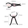 Oil Filter Wrench Adjustable Pliers High Carbon Steel Car Repair Tool Portable for Vehicle Maintenance