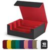 10 Dividers Game Card Organizer Single Sleeved Cards Card Deck Box Table Storage Supplies