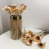 5/10 buc Flori Artificiale Decor Acasă Crin Calla Auriu Plastic Decor Birou Living Decor Nuntă