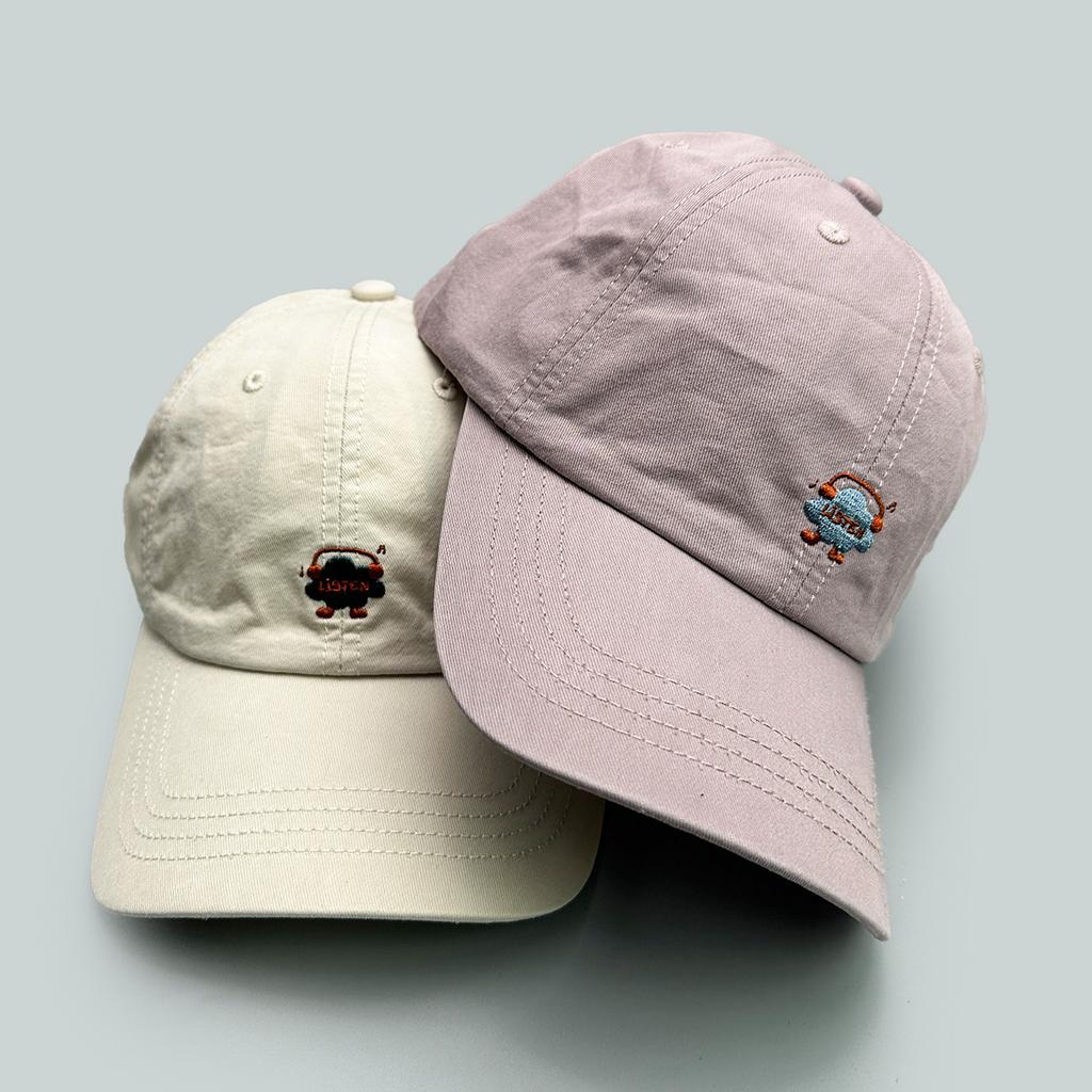 Spring And Summer Cartoon Embroidery Letter Baseball Cap Men'S And Women'S Sunshade Casual Cute Student Cap