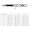 1Piece Nonslip 5A Crosses Head Screwdriver Bits Alloy Steel Magnetic Impact Driver Bits for Home & Professional Use