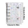 Binder Sheet Protectors PVC Personal Journal Storage Binder With Star Pattern Personal Organizers Protection for Teens Girls