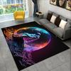 Astronaut Traum Universum Raumfahrer 3D Weltraum Cartoon Teppich für Wohnzimmer Schlafzimmer Dekoration, Rutschfest für Sofa Fußmatte Kinder